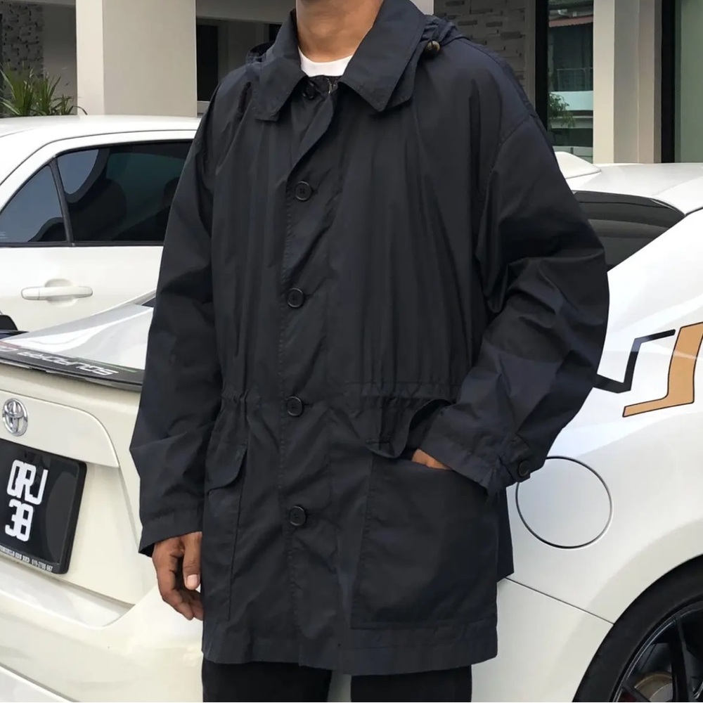 Corneliani Charcoal Raincoat
